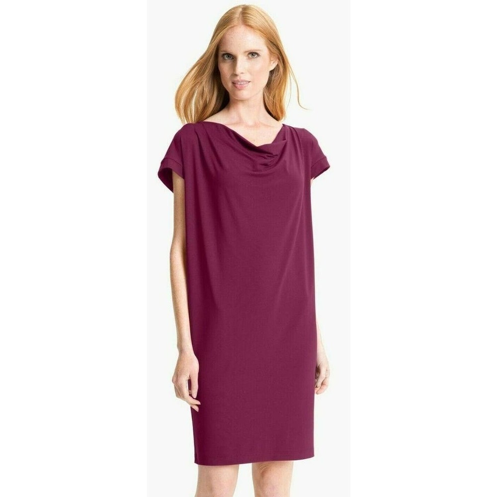 Eileen Fisher Burgundy Midi Dress